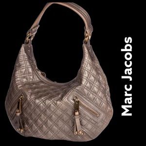 MARC JACOBS TAUPE GOLDQUILTEDLEATHER SHOULDER